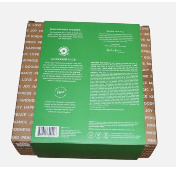 Raw Sugar Raw Radiance Winter Berry Mint Gift Set Vegan Bodywash - Picture 3 of 3